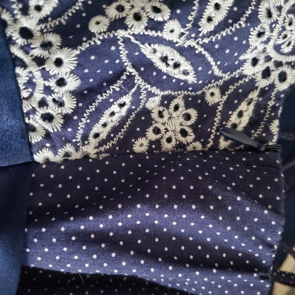Blue and White Polka Dot Sundress - Picture 5 of 7